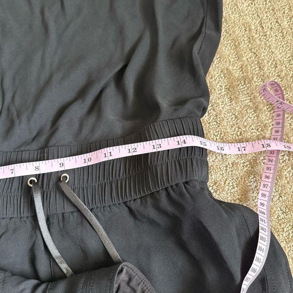 Helmut Lang Black Sleeveless Romper Drawstring Waist Keyhole Back Size 6 - Picture 10 of 14